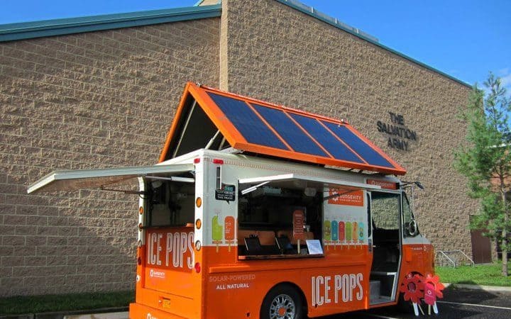 Panele słoneczne do Food trucka