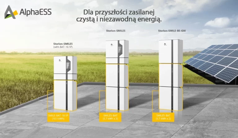 Magazyny energii AlphaESS SMILE-T10-HV – zarządzaj energią odnawialną